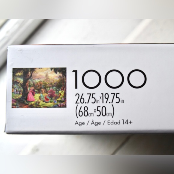 NEW Disney Thomas Kinkade Studios 1000pc Puzzle Sleeping Beauty Art Collectible - Picture 10 of 13